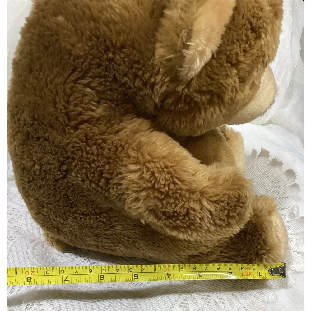 Vintage Roly Poly Brown Bear Sitting Pot Belly California Stuffed Toys Animal